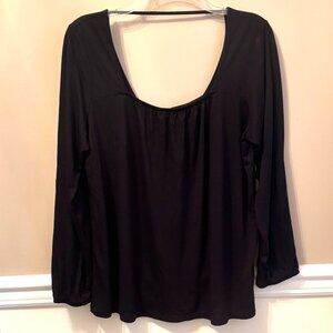 OLD NAVY Long Sleeve Woman's Blouse Size M in color Black Jack